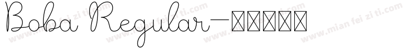 Boba Regular字体转换